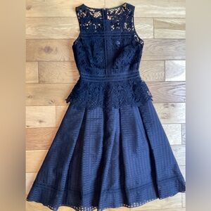 Sachin + Babi black Lace maxi Dress